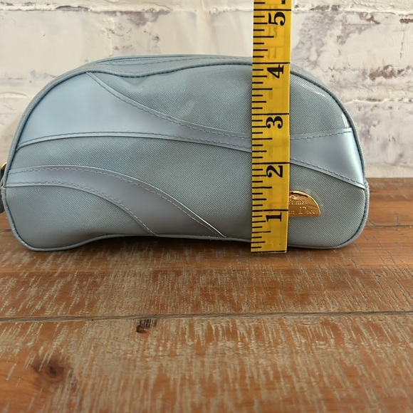 Christian Dior Perfume Vintage Gift Bag Make Up Bag Blue Small Designer - Picture 5 of 13